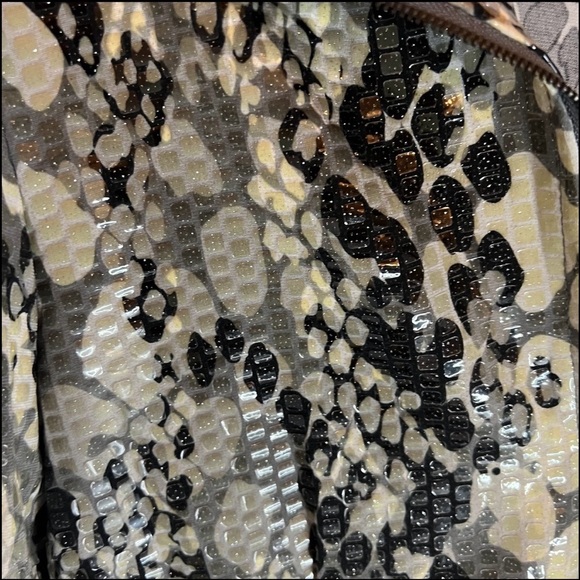 Ruby Rd Unique Shiny Abstract Shimmery Scales Embellished Full Zip Jacket Sz 8 - Picture 13 of 15